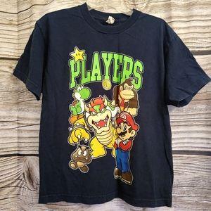 Shirt Mario All Stars Dark Blue w/ Charact…